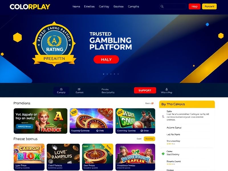 Welcome to ColorPlay.com, your premier destination for online gambling. Enjoy a wide range of casino games, real money bonuses, and exclusive promotions. Play responsibly with our trusted platform.